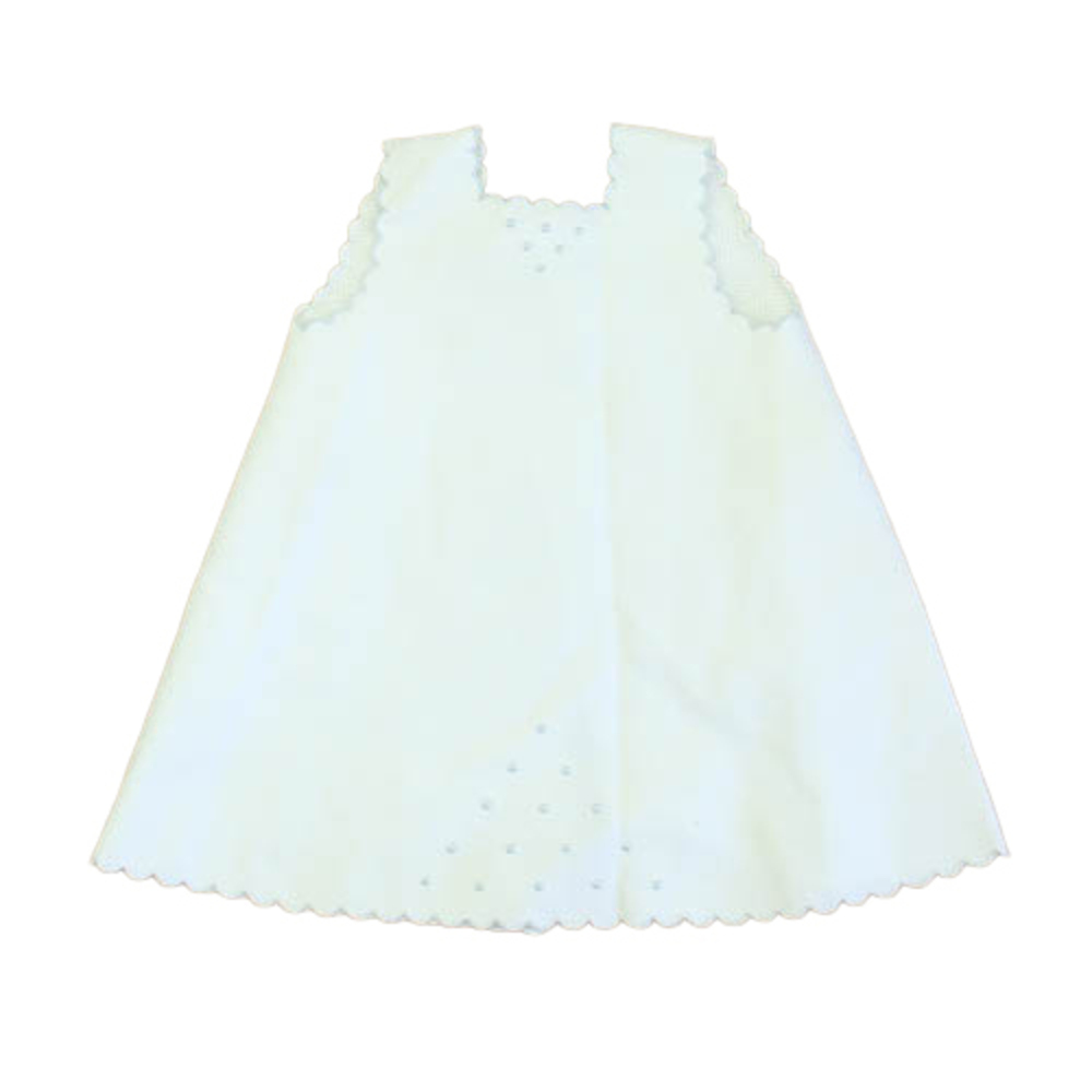 D. Porthault Girls White | Blue Dress size: 3 Months